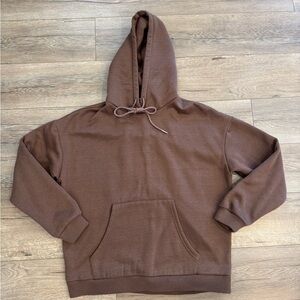 Oversized Brown Sweatshirt Classic Pullover Hoodie